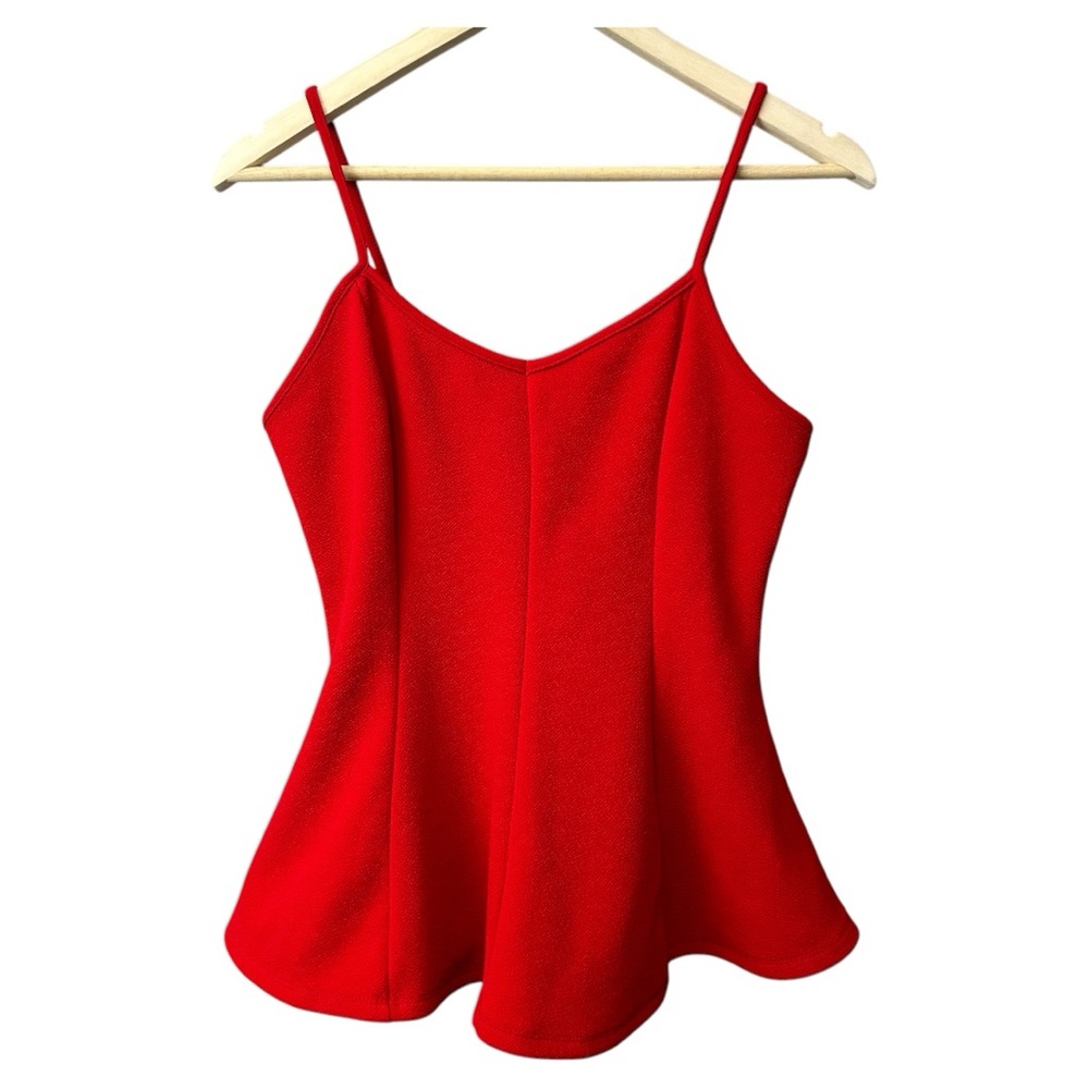 Ambiance Red Spaghetti Strap Top Size Medium